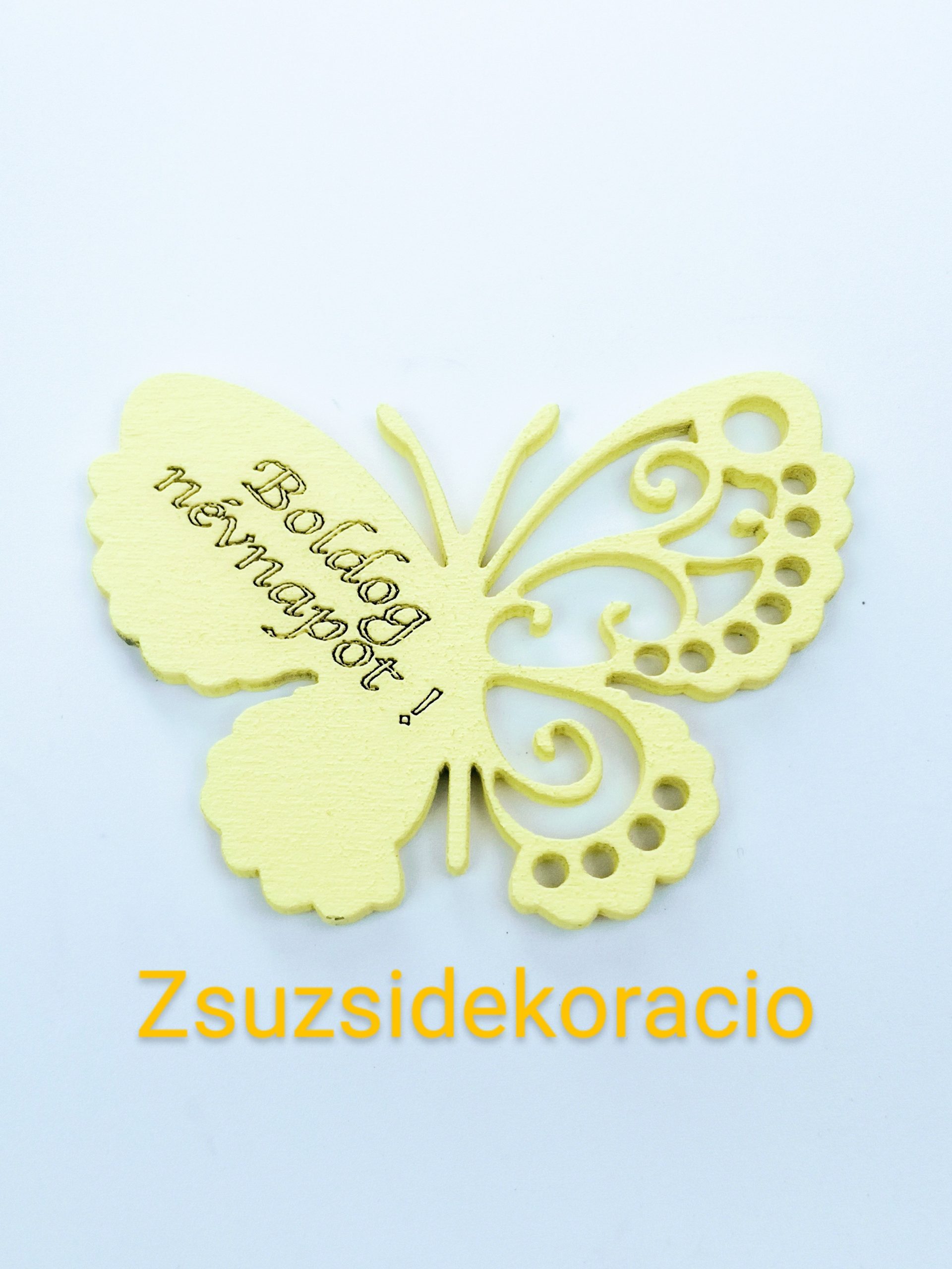 Névnapi tábla 5×7 cm Sárga