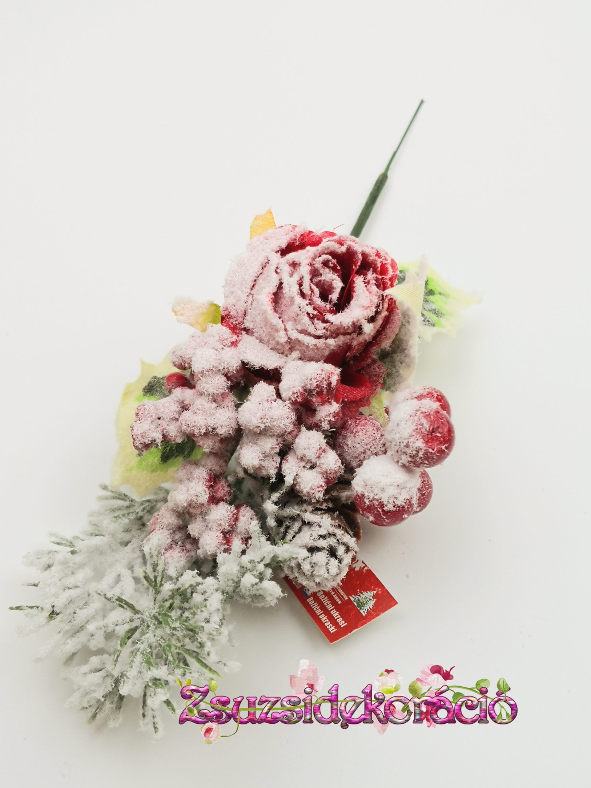 Téli rózsa pick 25 cm Piros
