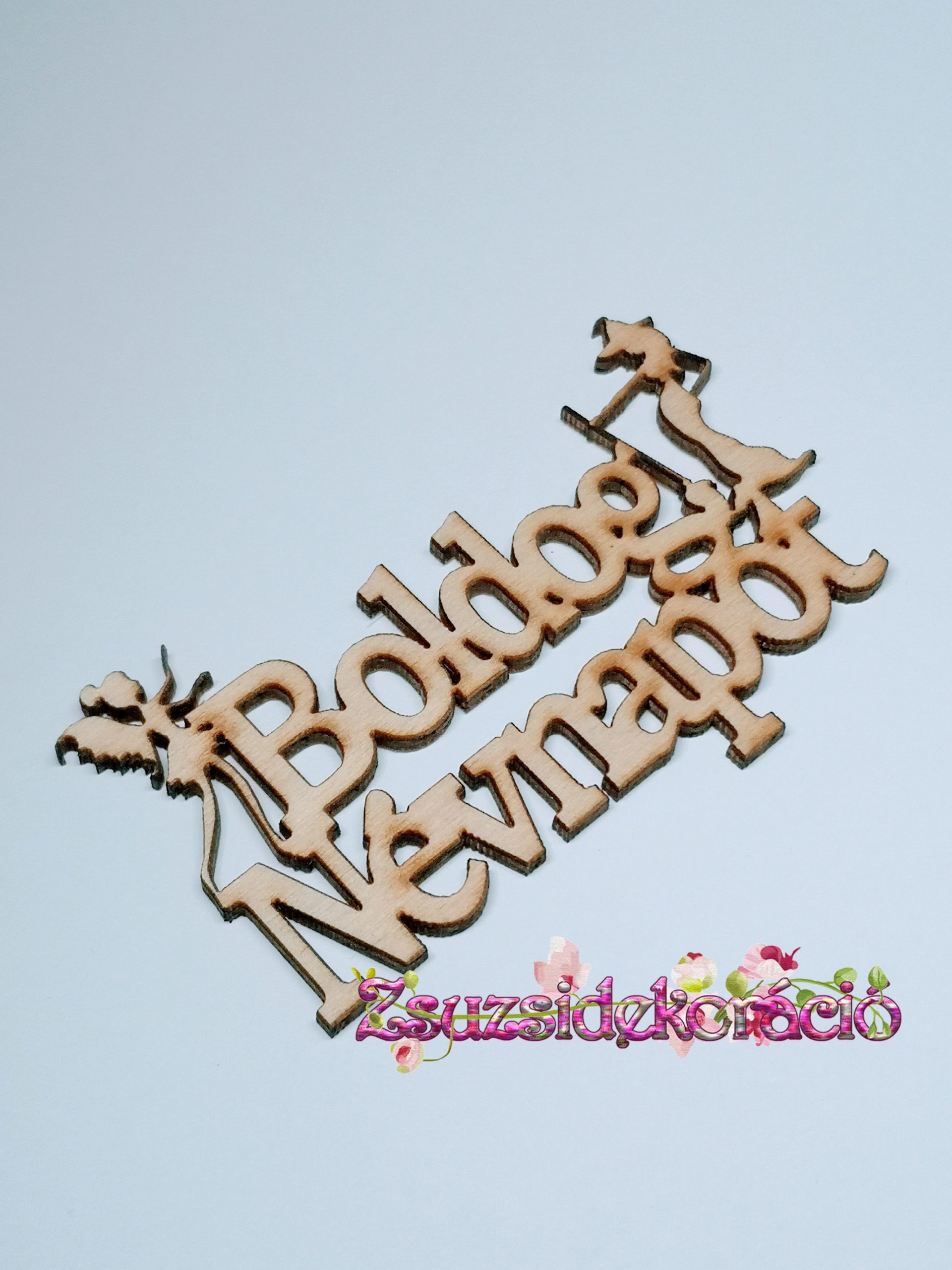 Névnapi tábla 10×6 cm Natúr